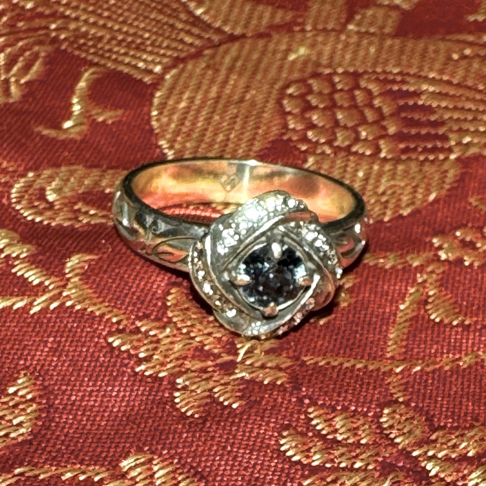 Brighton Eternity Knot blue ring size 9